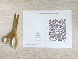 Forget Me Not Printable Greeting Card Instant Download