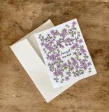 Forget Me Not Printable Greeting Card Instant Download