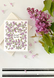 Forget Me Not Printable Greeting Card Instant Download