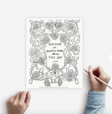 Coloring Page THIS DAY Instant Download