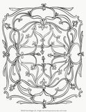 Coloring Page SCROLL Instant Download