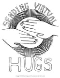 Coloring Page HUGS Instant Download